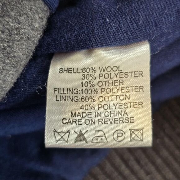 Michigan Wolverines Jacket Mens Medium Gray NCAA College Varsity Wool Letterman - Picture 11 of 16